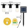 Guirlande solaire 5.4M-10 lpes photo du produit