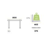 CHASSIS REGLABLE L=800X465 photo du produit