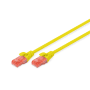 CAT 6 U-UTP LSZH 0.50m, jaune photo du produit