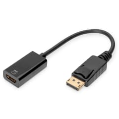 DP - HDMI type A M-F, 0,2 m photo du produit