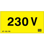 etiquette 230 v 50mm photo du produit