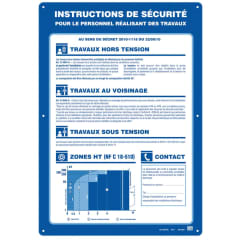 affiche consignes de securite photo du produit