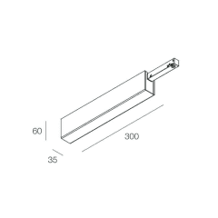 FORTY8: PATÈRE PLAF 96W-48V BL photo du produit