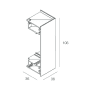 RECTA: STRIP CORNER.E 35X35 NO photo du produit