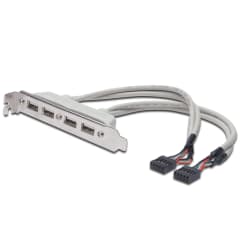 USB Slot Bracket cable, 4x typ photo du produit