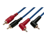 Cord aud 2 x 2 RCA, 0,80 m photo du produit