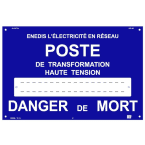 affiche alu pr10 enedis poste photo du produit