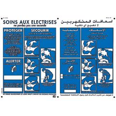 affiche alu soins aux electri photo du produit