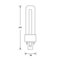 LED PL Verre G23 2P 3W 830 photo du produit