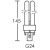 LPE FLUO D-E 18W-840 G24Q-2 photo du produit