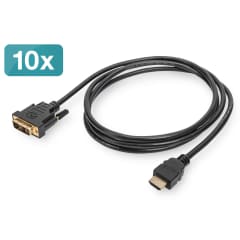 HDMI A-DVI(18+1) M-M, 2.0m, X1 photo du produit