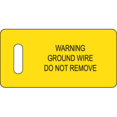 Ground Warning Tag, 2.75x1.3 photo du produit