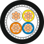 ETHERLINE Y CAT.5e BK 2x2xAWG2 photo du produit