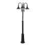 FIRENZE MAT noir 3x57W halogen photo du produit