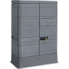 Armoire Ecrins 2 modules gris photo du produit