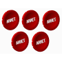 lot de 5 pastille rouge arret photo du produit