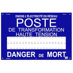 affiche alu pr10 enedis poste photo du produit