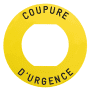 ETIQUETTE COUPURE URGENCE photo du produit