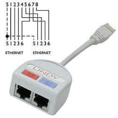 Doubleur de port RJ-45 UTP:  2 x 10/100 photo du produit