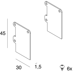 CARTOON, P-25 EMBOUTS (2 PCS) photo du produit