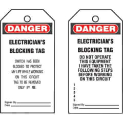 Plastic Tag, 'Danger Electric photo du produit