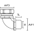 Raccord coude LTS12-90FMC-M16 photo du produit