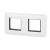 SUPPORT+PLAQUE 2X2MOD H BLANC photo du produit