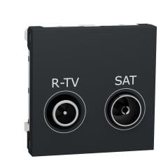 Prise R-TV + SAT ind 2m Anth photo du produit