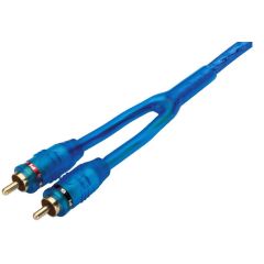 Cord aud 2x2 RCA, 1,50 m, bleu photo du produit