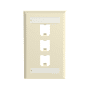 Faceplate, 3 Port, Single Gan photo du produit