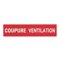 ETIQUETTE COUPURE VENTILATION photo du produit