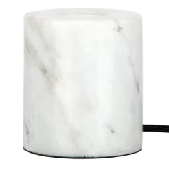 Lampe à poser E27 Marbre Blanc photo du produit