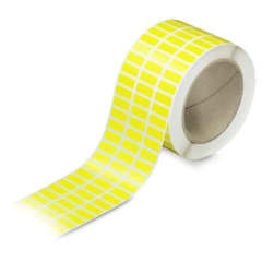 Etiquettes PET Jaunes 20x8mm 3 photo du produit