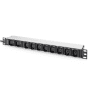 PDU aluminium 1U 8 x C13 2 x C photo du produit