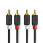 Cable audio stereo | 2x RCA M photo du produit