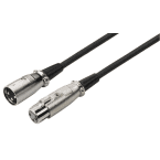 Cord aud XLR-XLR, 1 m, noir photo du produit