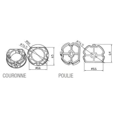 Adaptateur rond Z.F. 80x1mm photo du produit