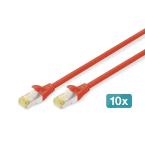 CAT 6A S-FTP LSZH, 0.5m, X10, photo du produit