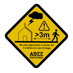 SIGN PARATON PL 118X118MM photo du produit