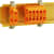 Mini Borne rail DIN 2,5 Orange photo du produit