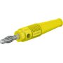 Fiche 4 mm droites jaune photo du produit