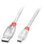 Câble USB 2.0 A vers Mini-B, transparent photo du produit