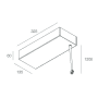 P-30: PAT SUSP L3M 150W 24V CF photo du produit