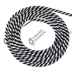 Cable rond spirale noir blanc photo du produit