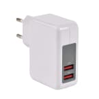 Chargeur 2 USBA/230V - 5V/3.4A photo du produit