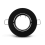 SUPPORT SPOT ROND NOIR 92 mm photo du produit