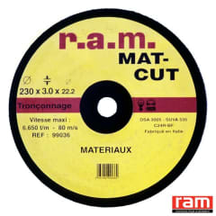 DISQUE TRONC. MATER MAT-CUT 11 photo du produit