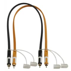 CFLAT-RCA/1, Flat cable RCA 1m photo du produit