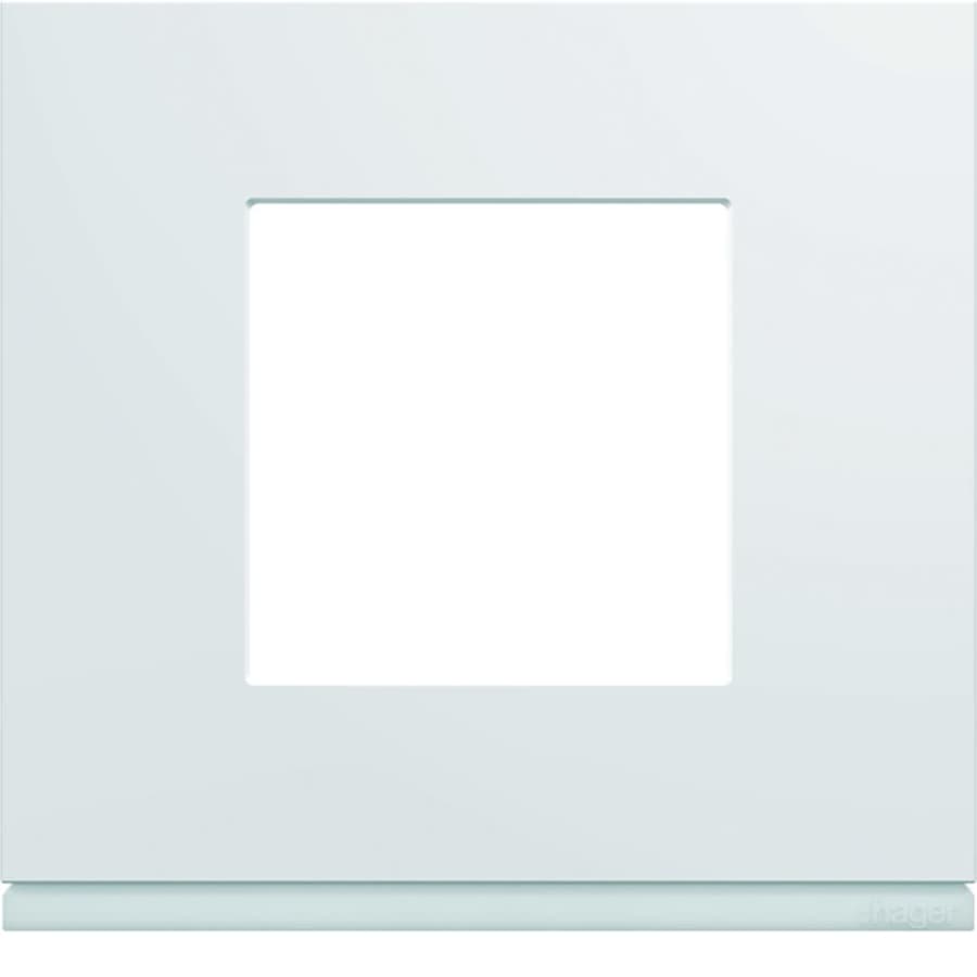 Plaque gallery plastique pour thermostat KNX WKT510 et WKT511 gallery pure - HAGER WXP0009