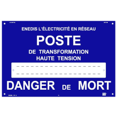 affiche alu pr10 enedis poste photo du produit